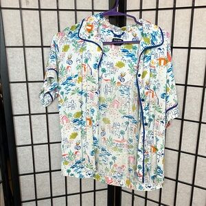 Kate Spade Multicolor Casual Button Down Shirt